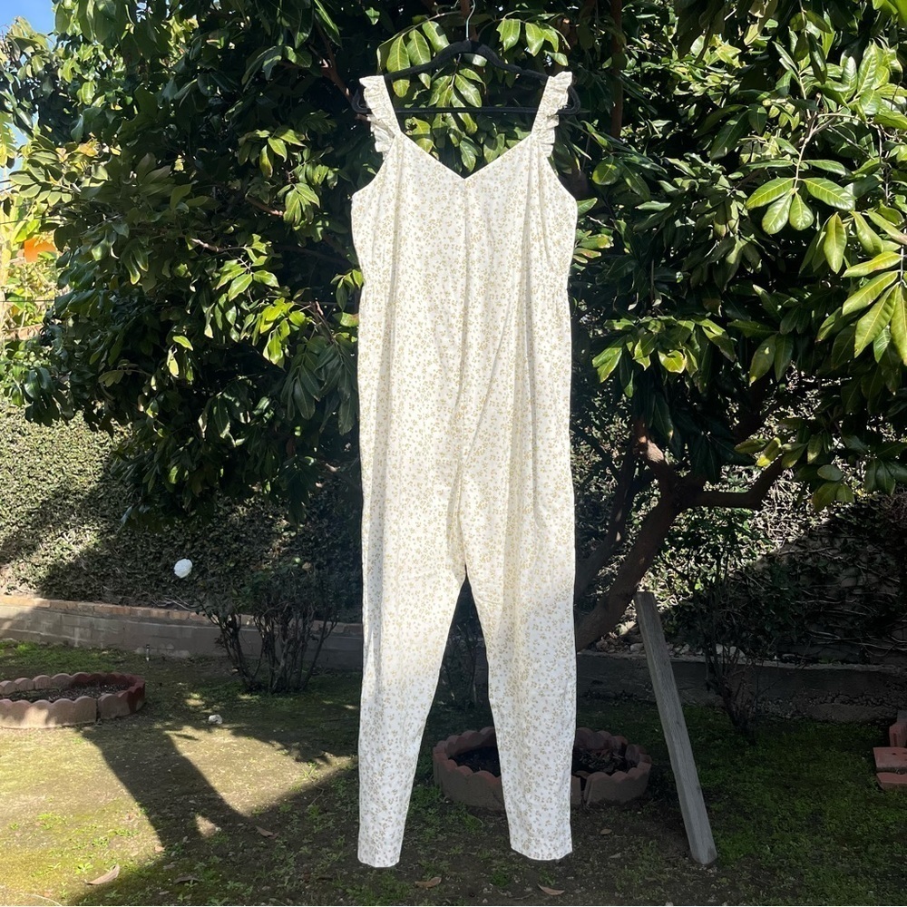 Hatch Cream Floral Jumpsuit